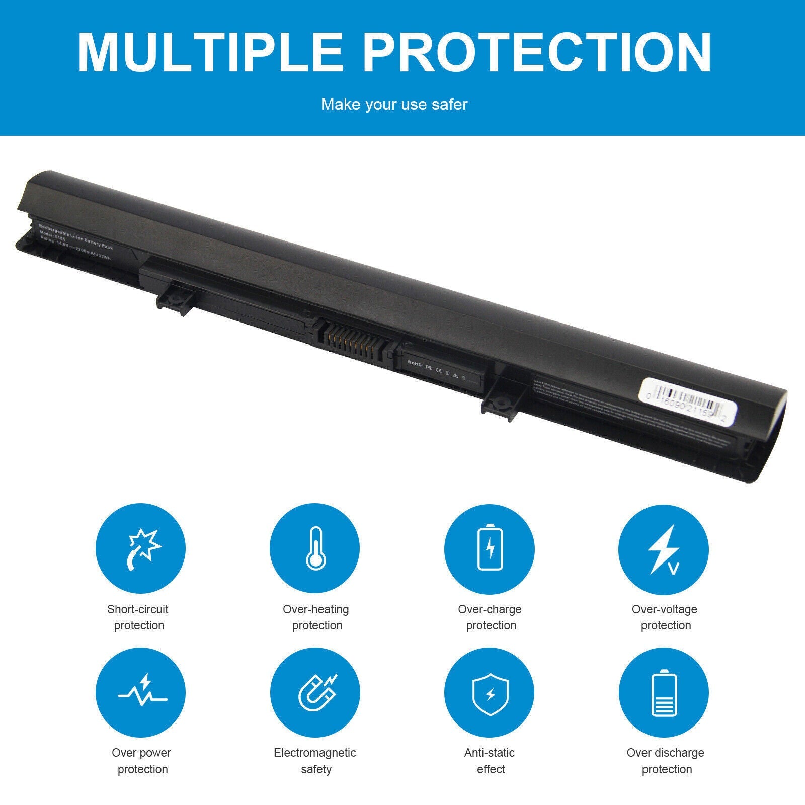 PA5195U-1BRS Battery for Toshiba Satellite S55t-B5282 C55-C5240 C55-C5379 C55-C5380 PA5195U-1BRS Battery for Toshiba Satellite S55t-B5282 C55-C5240 C55-C5379 C55-C5380